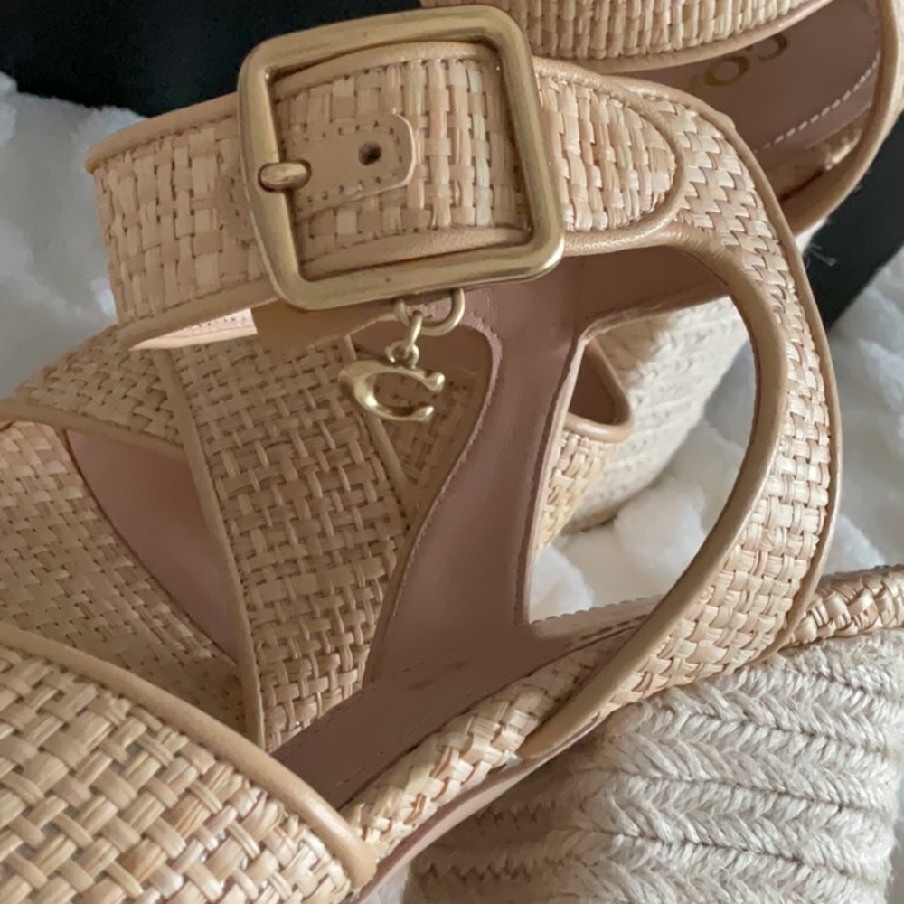 Coach Women's Tan Platform Heels - Picture 8 of 8